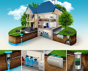 Проработанная система водоснабжения для частного дома с применением скважины
