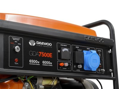 Бензиновый генератор Daewoo GDA 7500E однофазный