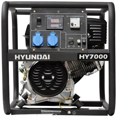Бензиновый генератор Hyundai HY 7000 однофазный