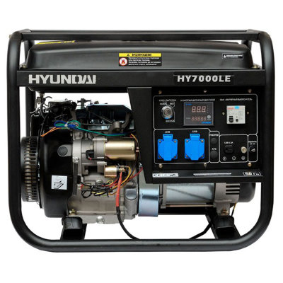 Бензиновый генератор Hyundai HY 7000LE однофазный