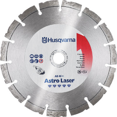 Алмазный диск Husqvarna AS45+ 230-22.2 40.0x2.8x12.5