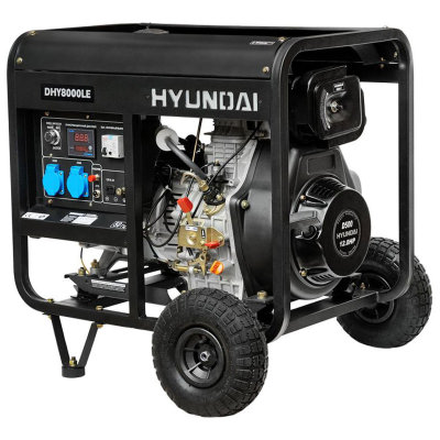 Дизельный генератор Hyundai DHY 8000LE однофазный