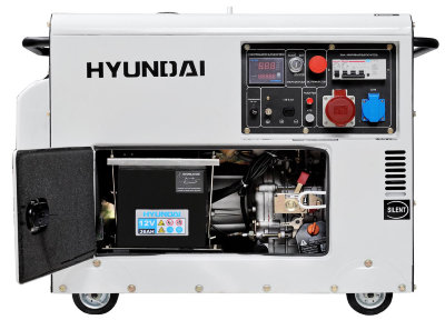 Дизельный генератор Hyundai DHY 8000SE однофазный