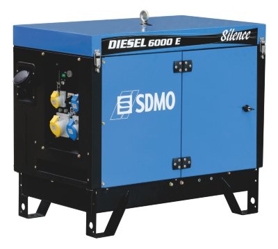 Дизельный генератор SDMO DIESEL 6000 E SILENCE однофазный