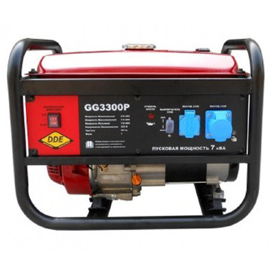 Бензиновый генератор DDE GG3300P однофазный